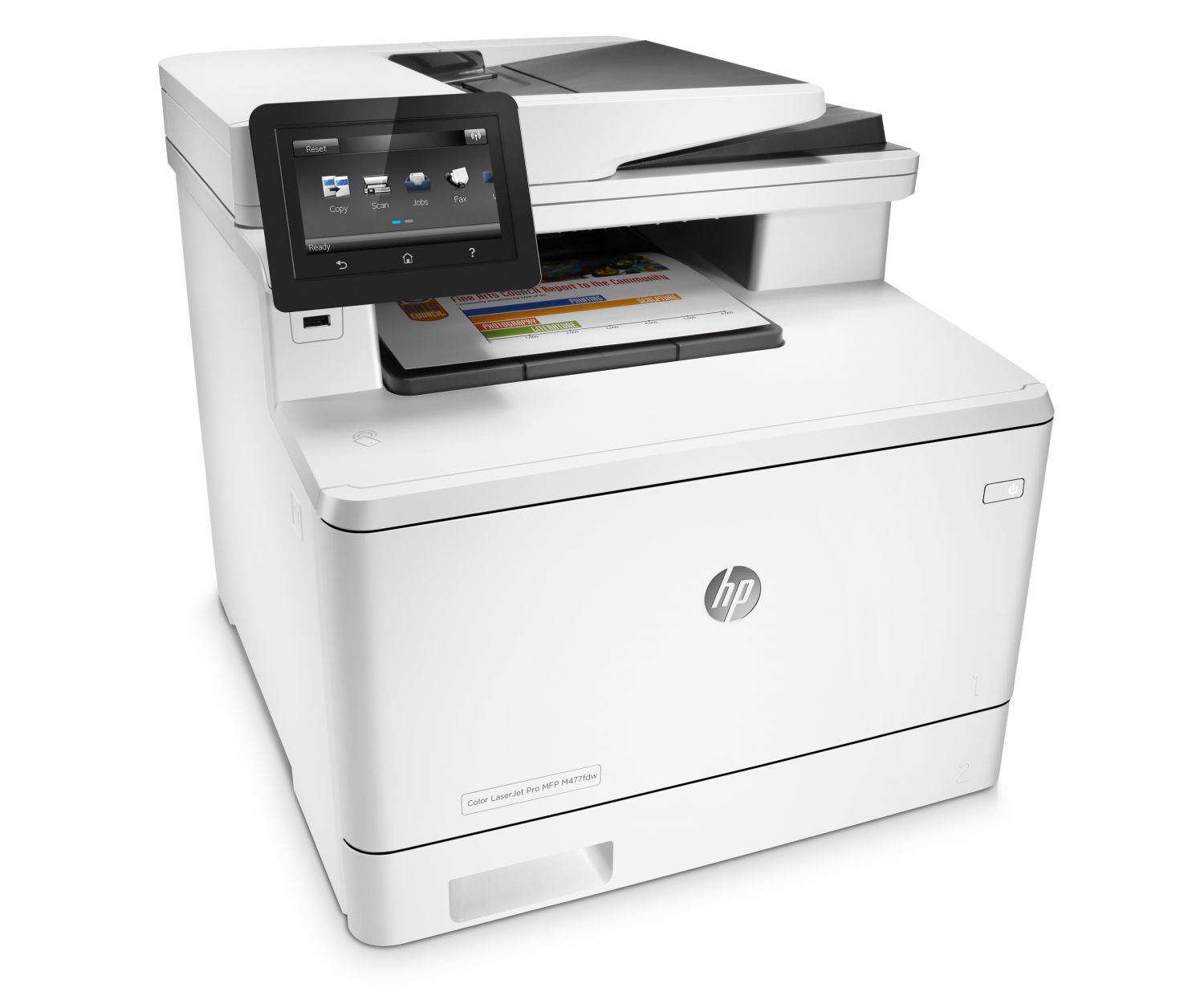 Umeki angustia Ruina Impresora Multifunción HP LaserJet Pro M477fdn Color Fax - Qi Canarias