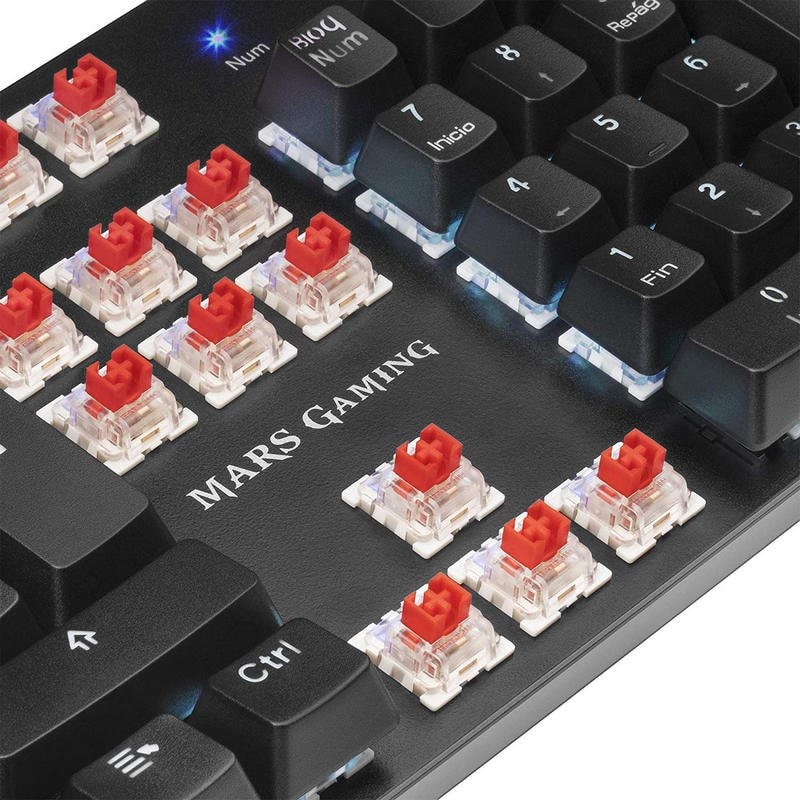 teclado mecanico switch rojo